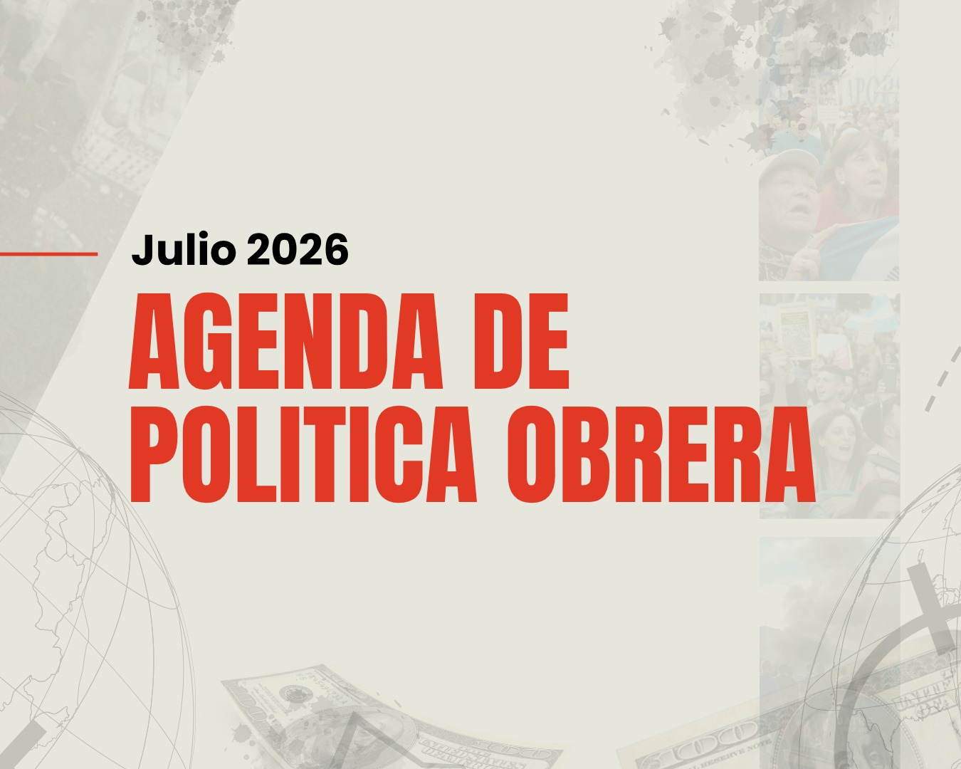 Agenda de charlas de Política Obrera - Julio 2026